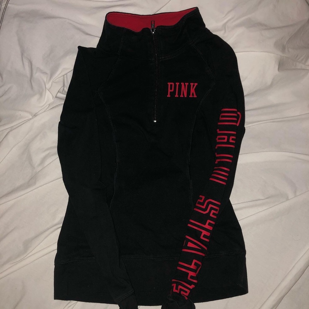 PINK Ohio State half zip small